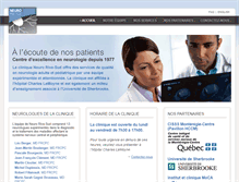 Tablet Screenshot of neurorivesud.ca